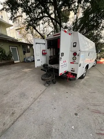 Magnet Plumbing service vehicle on-site for Faucet Repair in New Cuyama